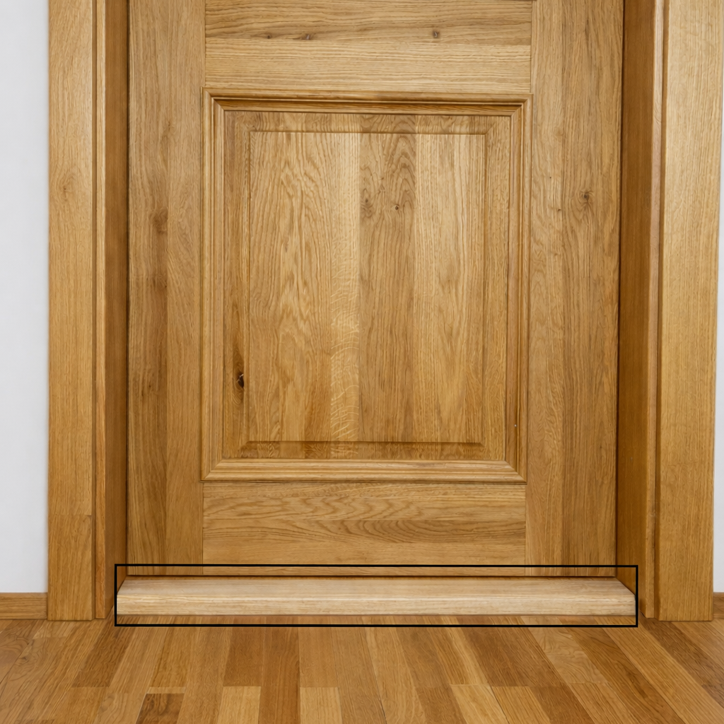 Праг за врата дъб 60 Х 22 Х 920 мм.