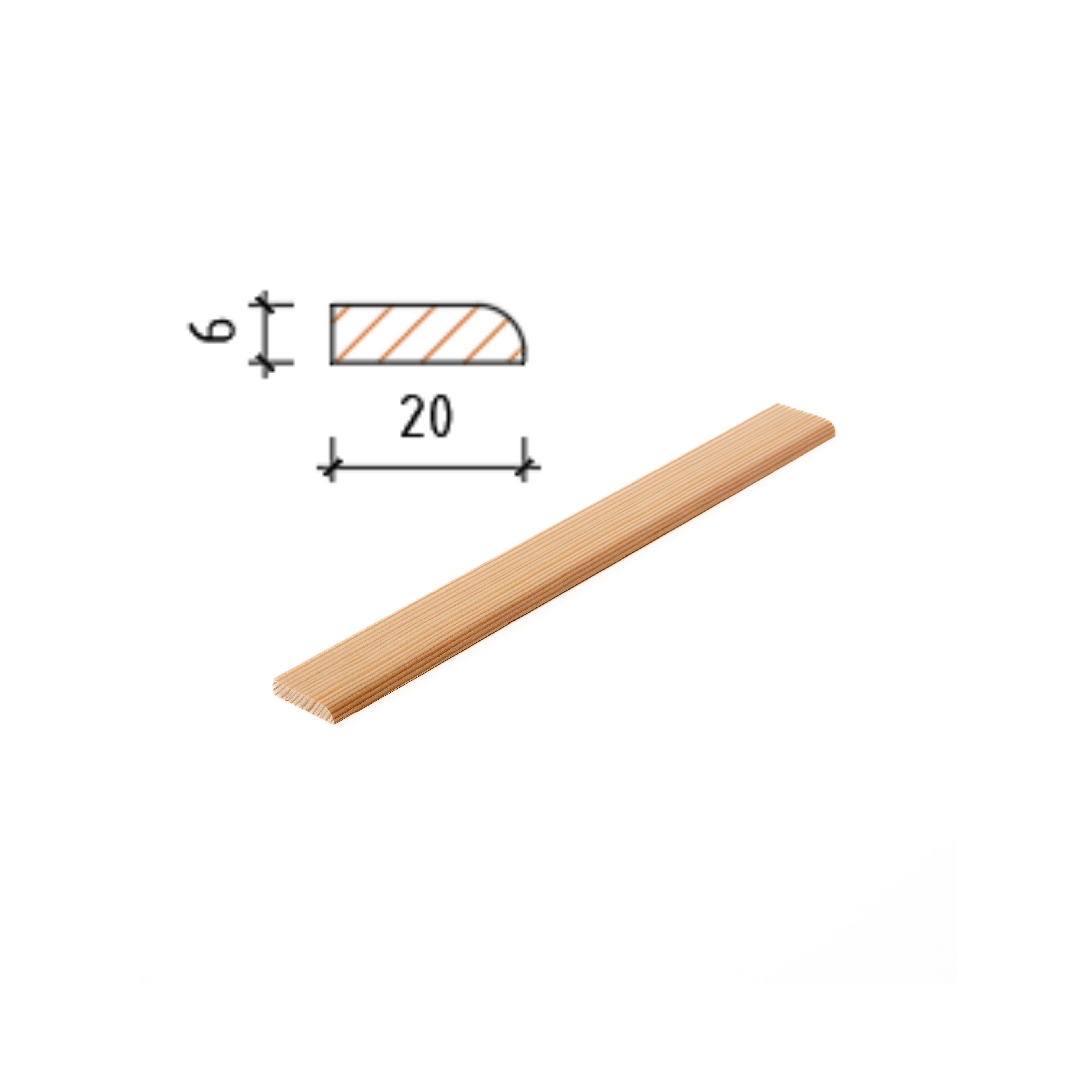 Профил 2 Х 0.6 R