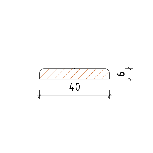 Профил 4 Х 0.6 2R