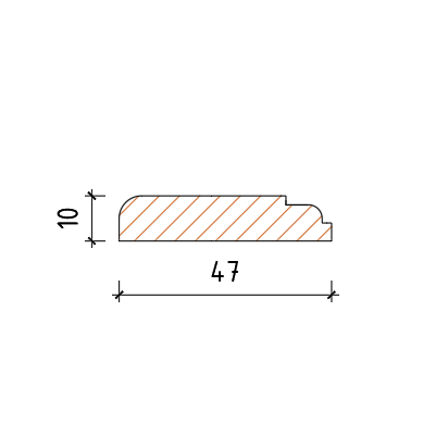 Перваз врата 5 Х 1.3